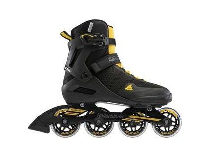 Rollerblade Spark 80 Roller Skates Black/Saffron Yellow