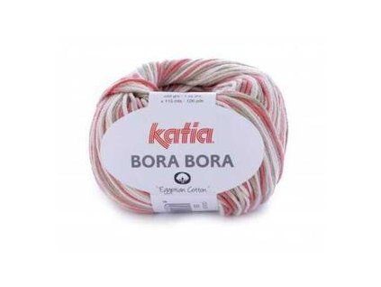 Katia Bora Bora 55 Coral/Pale Brown