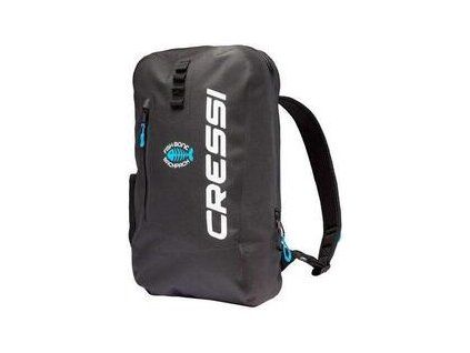 Cressi Fishbone Dry Backpack 25L Black/Light Blue