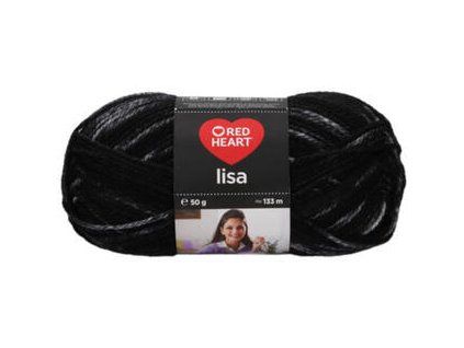 Red Heart Lisa 08355 Black Denim