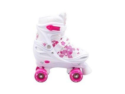 Roces Quaddy 3.0 Double Row Roller Skates White-Pink