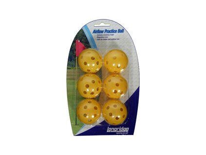Longridge Yellow Airflow Balls 6 Pk