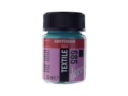 Amsterdam Textile Deco Fabric Paint 16 ml 685 Turquoise Opaque