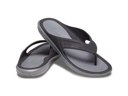 Crocs Men's Swiftwater Wave Flip Black/Slate Grey