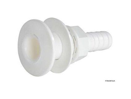 Osculati Seacock white plastic with hose adaptor