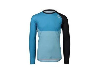 POC MTB Pure LS Jersey Uranium Black/Basalt Blue/LT Basalt Blue