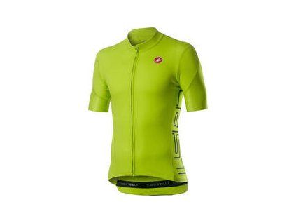 Castelli Entrata V Mens Jersey Chartreuse