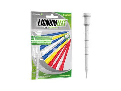 Lignum Tee 3 1/8 Inch Mix Colours 12 pcs