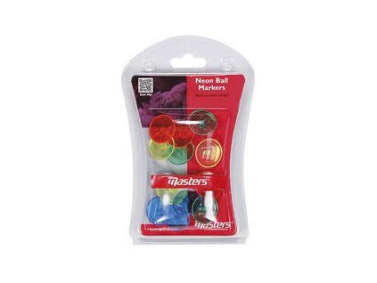 Masters Golf Neon Ball Markers X 12