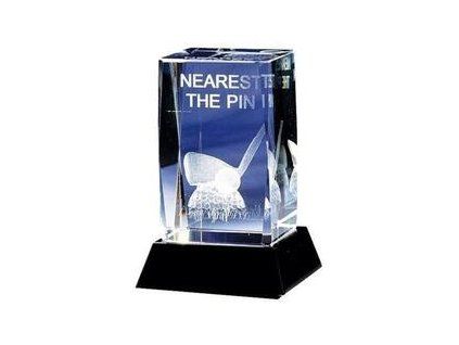 Longridge Nearest The Pin Crystal Golf Trophy - 95mm