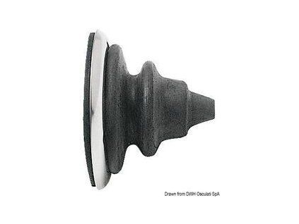 Osculati SS ring nut with black Dutral bellow 58mm