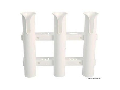Osculati Wall mounting plastic rod holder 3 rods