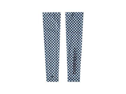 J.Lindeberg Leea Compression Sleeves Gingham Navy White