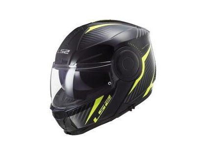 LS2 FF902 Scope Skid Black H-V Yellow Helmet