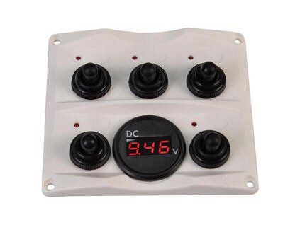Talamex Switch panel-Voltmeter 12/24V Antracit