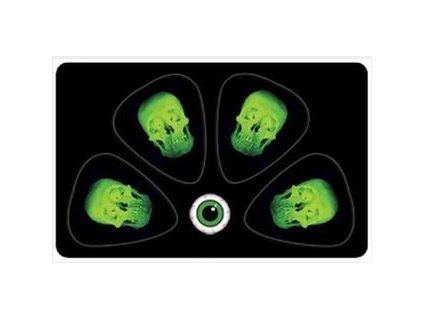PikCard PC410 Green Skulls Pickcard