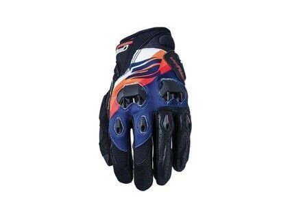 Five Stunt Evo Replica Shade Orange/Navy Motorcycle Gloves