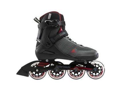 Rollerblade Spark 84 Roller Skates Dark Grey/Red