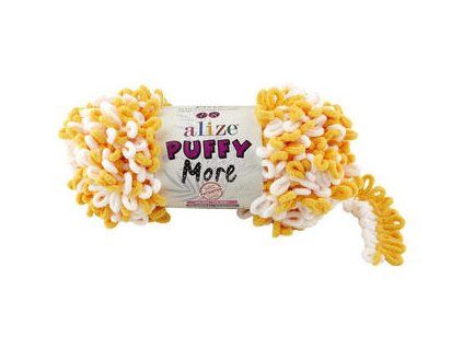Alize Puffy More 6282 Yellow White