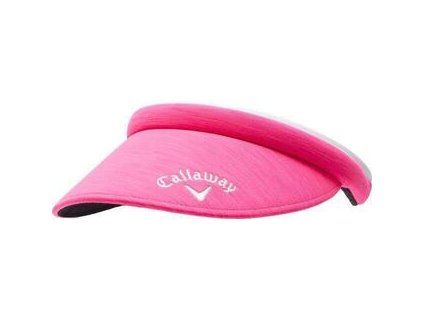 Callaway Womens Front Crested Structured Visor Pink Heather