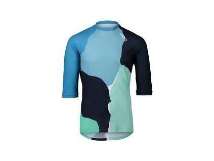 POC MTB Pure 3/4 Jersey Color Splashes Multi Basalt Blue