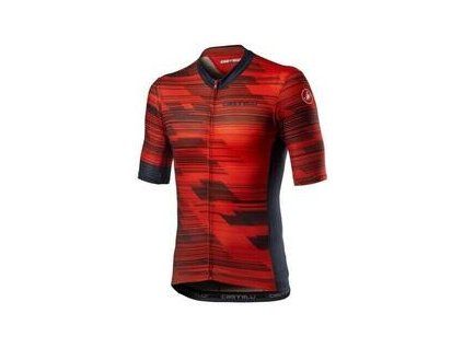 Castelli Rapido Jersey Red/Savile Blue