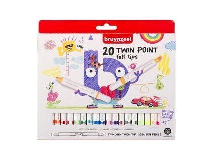 Bruynzeel Markers Twin Point 20 pcs