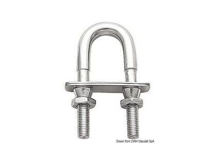 Osculati U-bolt with safety nut