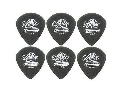 Dunlop 482R 0.73 Tortex Black Gold Jazz Sharp 6 Pack