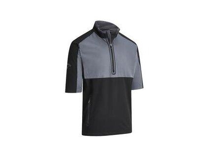 Callaway Blocked Wind 1/2 Sleeve Mens Jacket Caviar