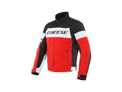 Dainese Saetta D-Dry White/Lava Red/Black Textile Jacket