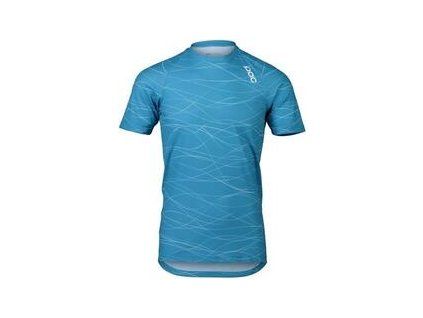 POC MTB Pure Tee Lines Basalt Blue