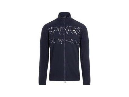 J.Lindeberg Packlight Print Jacket Slit Navy