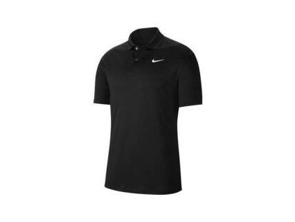 Nike Dri-Fit Victory Solid Mens Polo Shirt Black/White