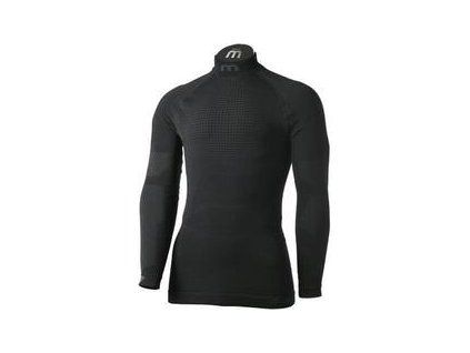 Mico Long Sleeve Mock Neck Mens Base Layer Primaloft