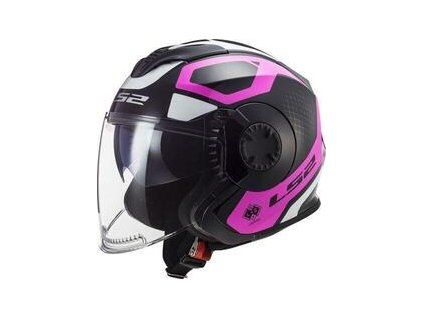 LS2 OF570 Verso Marker Matt Black Violet Helmet