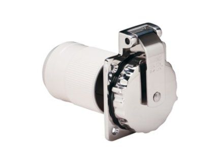 Marinco 4-wire three pole socket Stainless Steel 50A