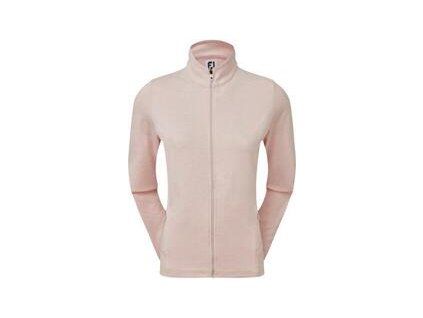 Footjoy Full-Zip Knit Midlayer Womens Heather Blush Pink