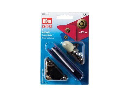 PRYM Snap Fasteners Anorak Black Oxidized mm