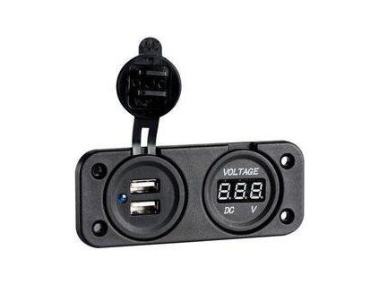Osculati Digital Voltmeter and Dual USB port 4.8 A
