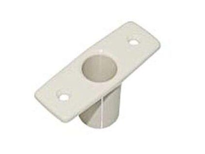 Lindemann Inlet Socket plate 74 x 19 mm White