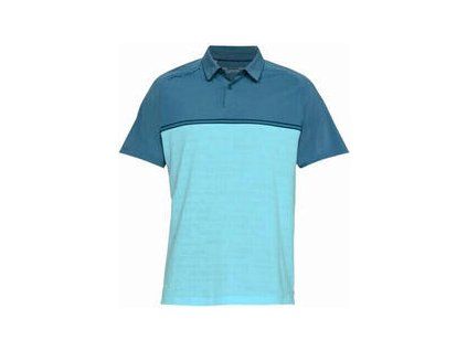 Under Armour Threadborne Calibrate Mens Polo Shirt Static Blue