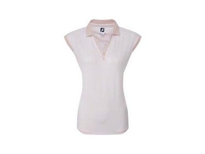 Footjoy Stretch Pique Solid Womens Polo Shirt Blush Pink