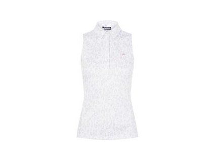 J.Lindeberg Dena Sleeveless Top Animal Grey White