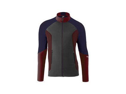 UYN Climable Mens Jacket Charcoal/Sofisticaded Red/Deep Blue