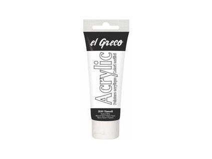 El Greco Acrylic Paint 75 ml 28301 Titanium White
