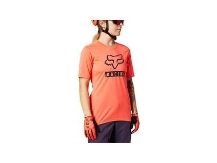 FOX Womens Ranger Short Sleeve Jersey Atomic Punch