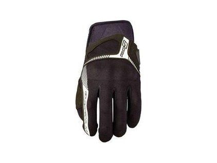 Five RS3 Kid Black-White Motorcycle Gloves