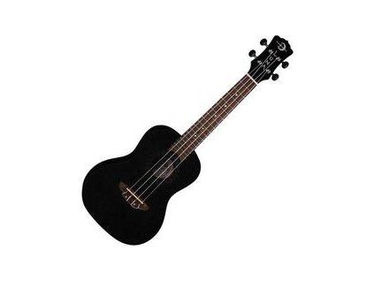 Luna Vintage Mahogany Ukulele Black Open Pore