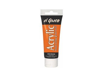 El Greco Acrylic Paint 75 ml 28305 Genuine Orange